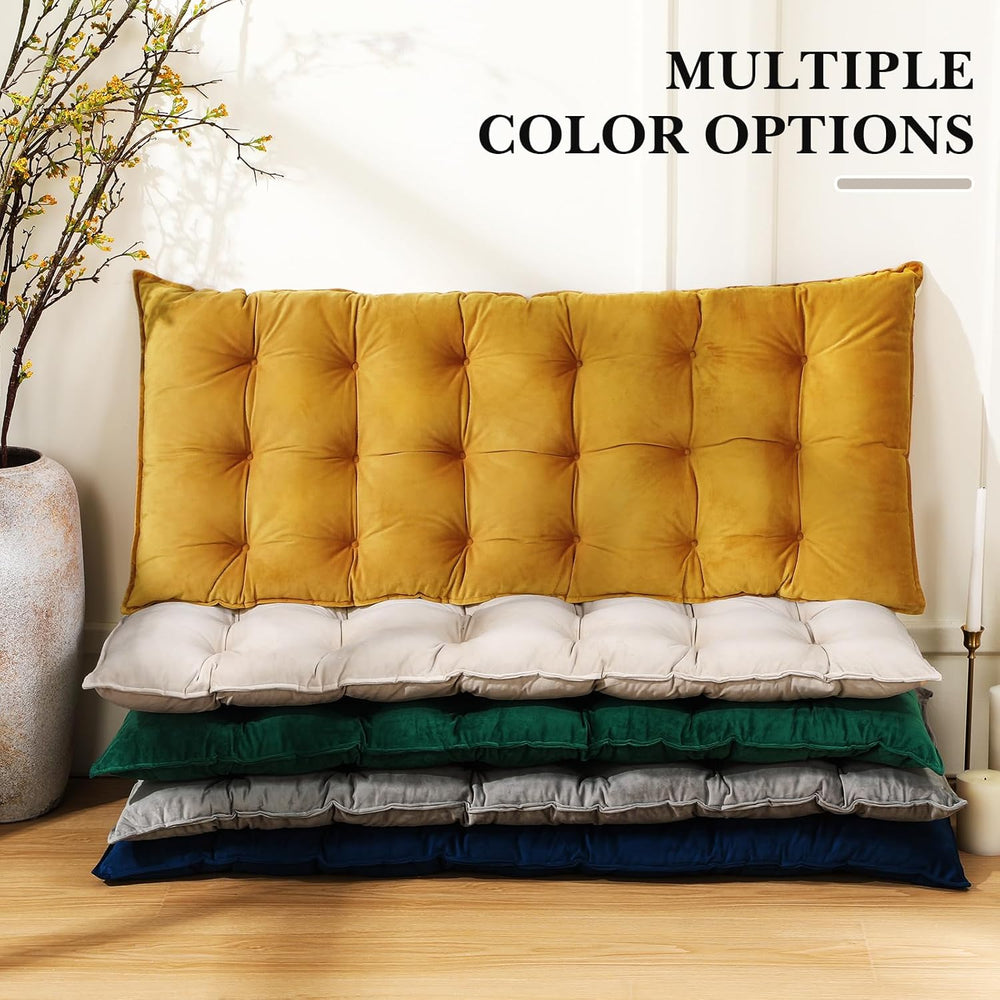 Drydiet Bench Cushion for Indoor Furniture 36x14 in Velvet Thicken Indoor Win...