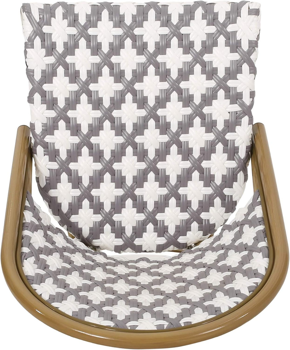 Christopher Knight Home Darcy Outdoor French Bistro Chair (Set of 4), Gray + ...