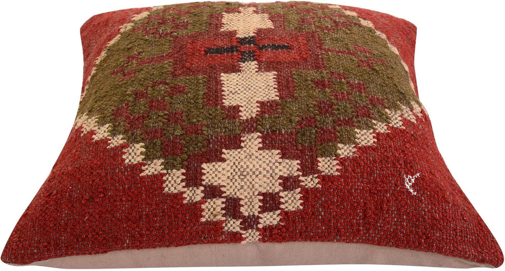 Trade Star 70% Jute 30% Wool Kilim Throw Pillow Covers 18x18 Inche