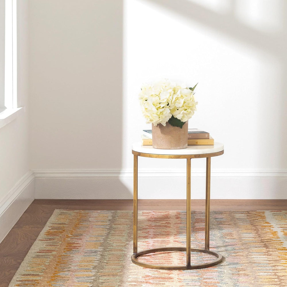 Dash & Albert Paint Chip Stone Geometric Hand Micro Hooked Wool Rug, 6