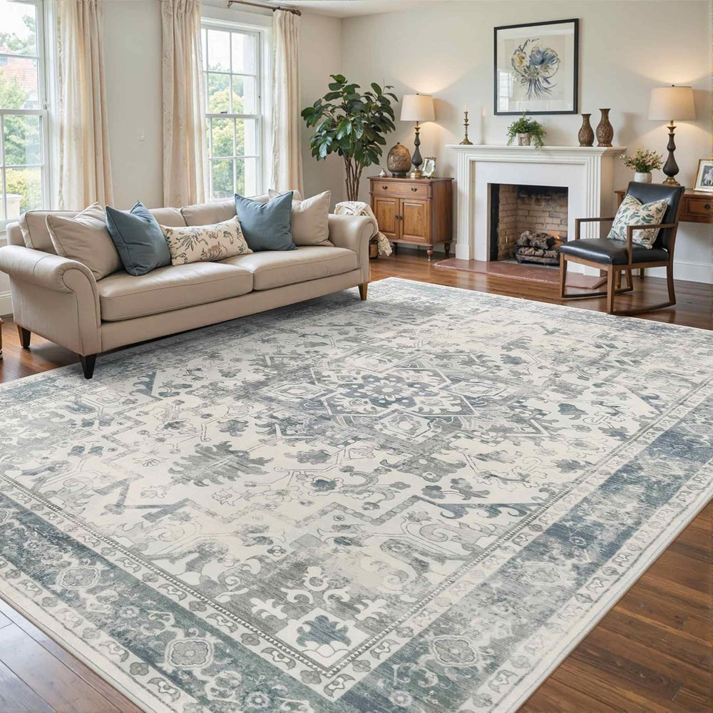 Rugxara 8x10 Area Rugs,Large Rugs for Living Room(Blue)