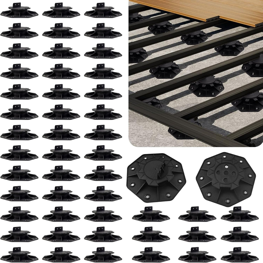 18-30mm Adjustable Deck Blocks, Heavy Duty Deck Foundation Base Support