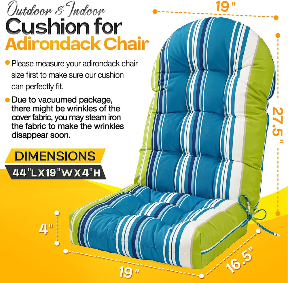 MAGIC ELEPHANT Adirondack Chair Cushion, Memory Foam Outdoor Chair Cushion, W...