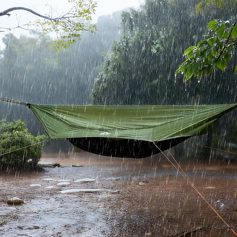 Night Cat Camping Hammock Tent: Lightweight Portable 4 in 1 Hammock with Rain...