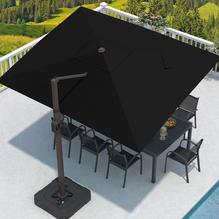 9' X 12' Cantilever Patio Umbrella Rectangular Outdoor Umbrellas