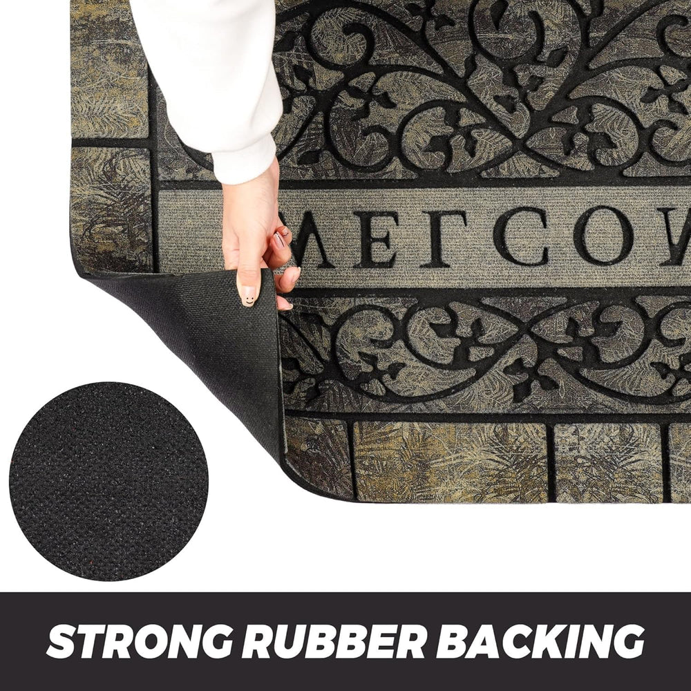 Thick Welcome Mats Outdoor, 24 * 36" Large Front Door Mat Entrance, Dura...