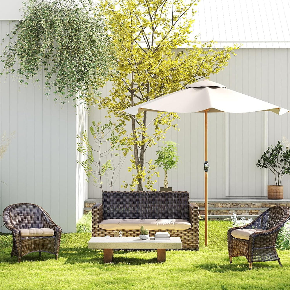 Outdoor Bench Cushion 44x22x4 Inch Loveseat Pad, Taupe