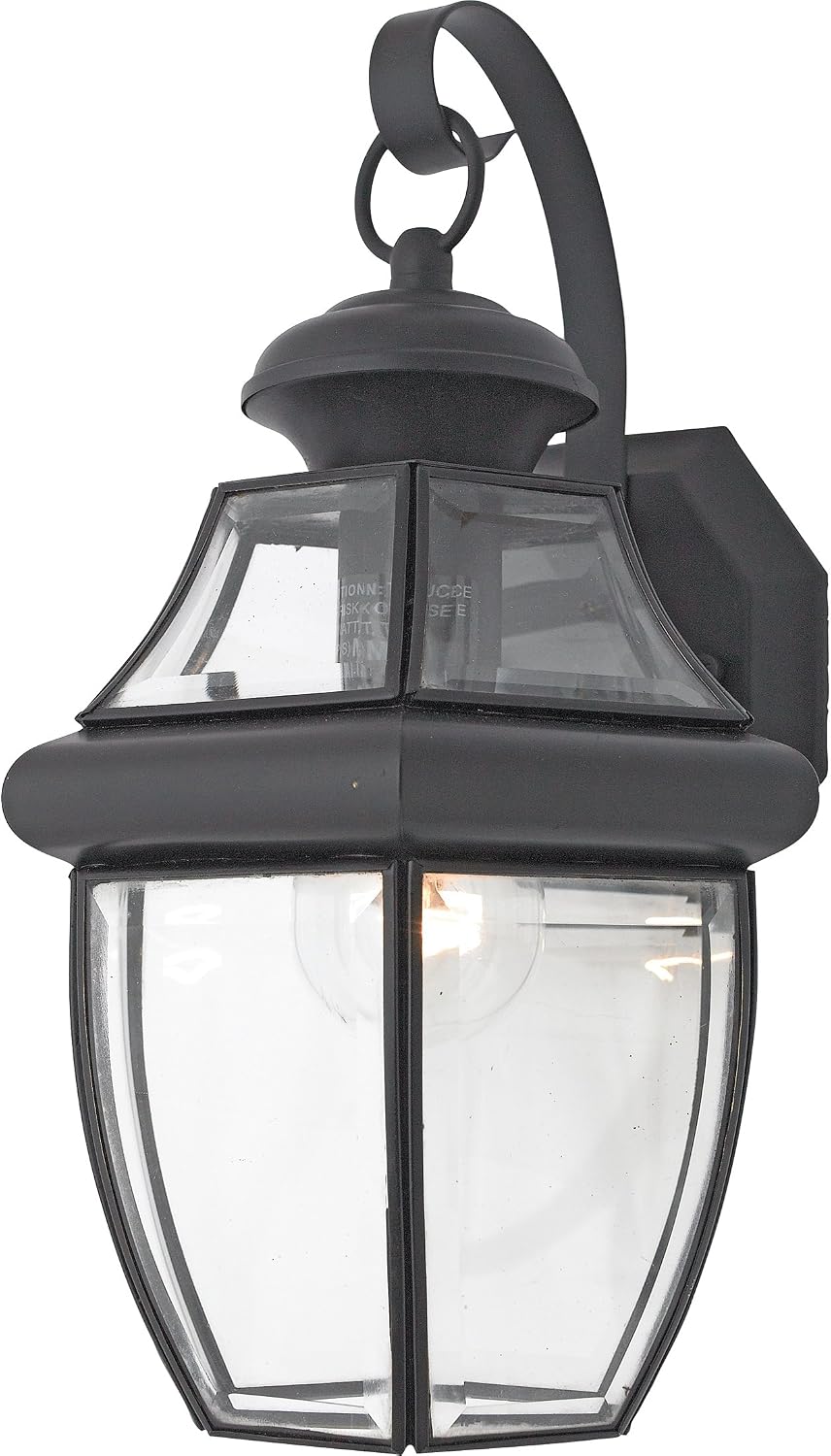 Quoizel Newbury 14" Outdoor Wall Lantern, Mystic Black