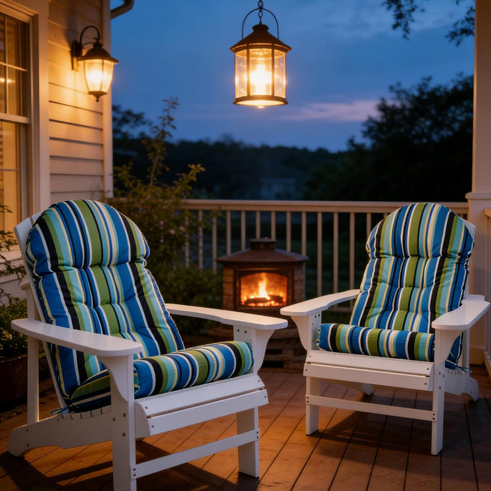 Enipate Weather Resistant Adirondack Chair Cushions High Back Indoor Outdoor ...