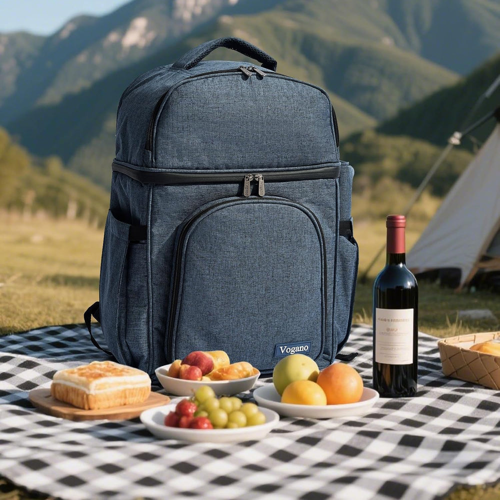 Vogano Picnic Backpack & Accessories – Insulated Picnic Set for 2 Person ...