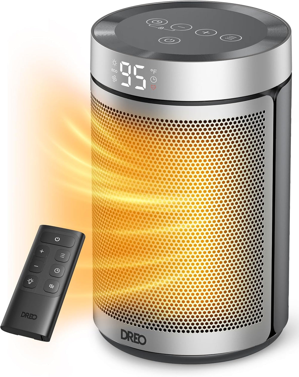 DREO Space Heater, Portable Electric Heaters for Indoor Use with Remote