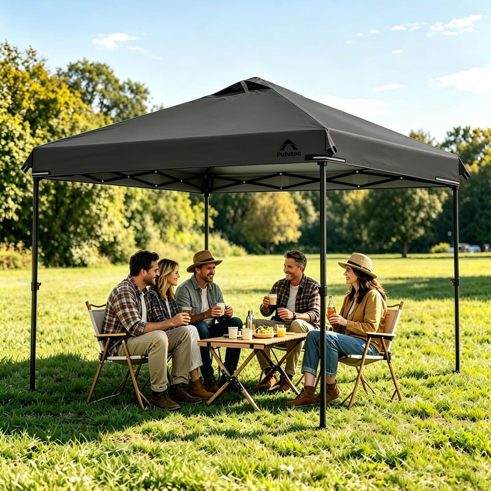 10x10ft Canopy Replacement Top Cover with Air Vent, UV Protected & Waterp...