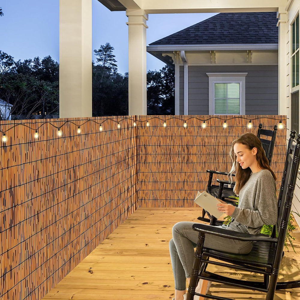 Reed Fence - Bamboo Fencing roll 3 feet high Outdoor Bamboo Privacy Screen fo...