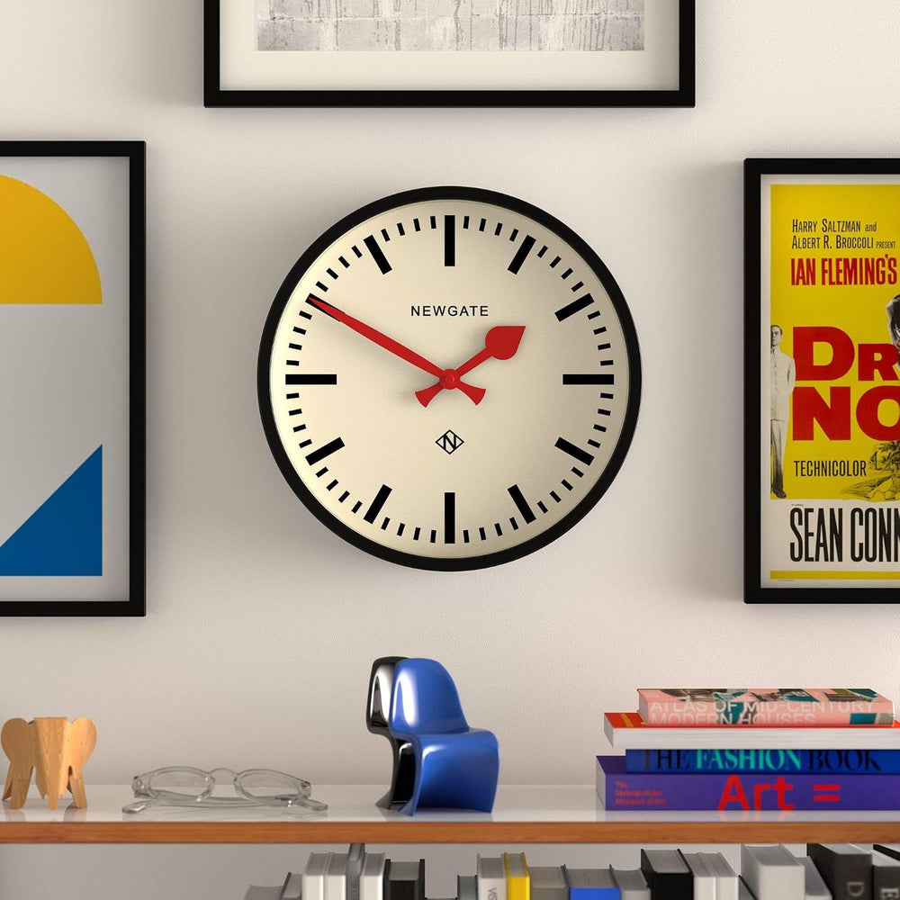 NEWGATE® Luggage wall Clock | Modern Retro Metal Station Clock | 12" | D...