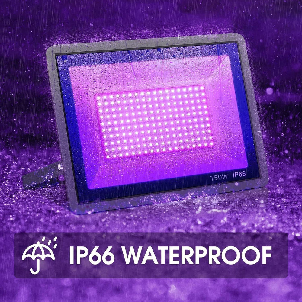 YANYCN 4 Pack 150W LED Black Lights, Blacklight Flood Light Outdoor with Plug...