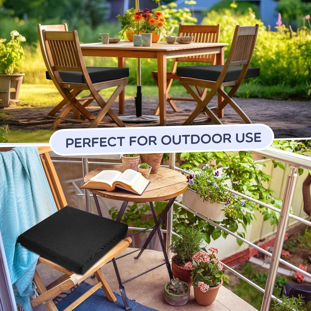Preboun 6 Pack Outdoor Chair Cushions 19" x 19" x 3" Patio Wat...