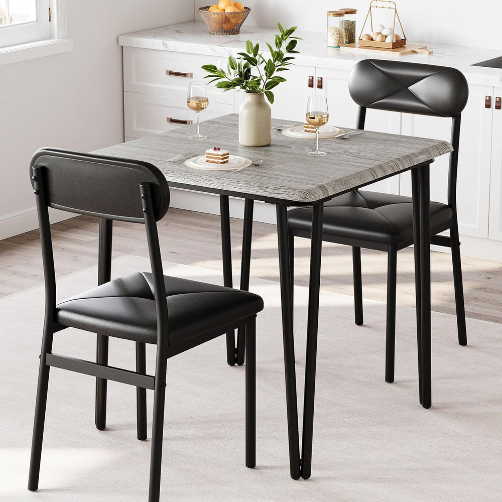 IDEALHOUSE Dining Table Set for 4, Kitchen Table with Upholstered Chairs for ...