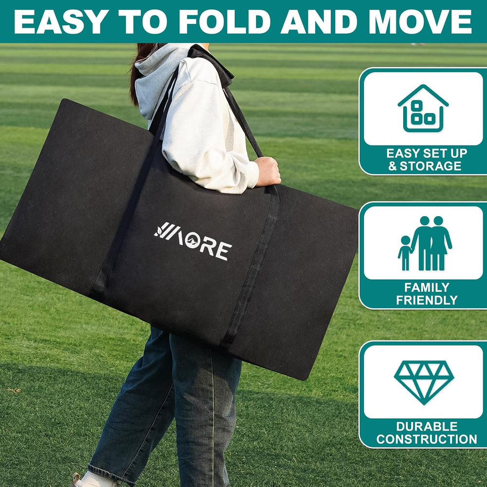 1MORE Folding Bench, Portable Foldable Sideline Bench for Team with Carry Bag