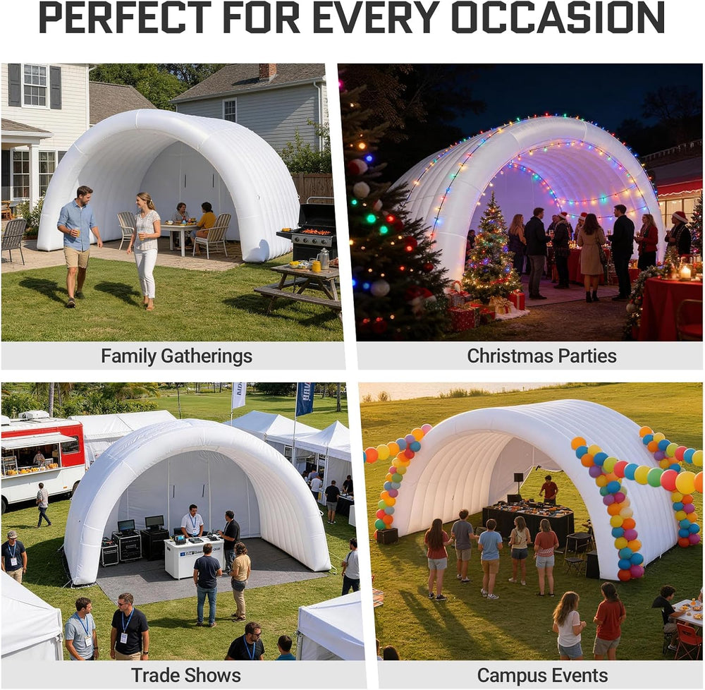 OZIS 20 × 15 × 13 FT Inflatable Event Stage Tent Indoor/Outdoor Dome Booth, I...