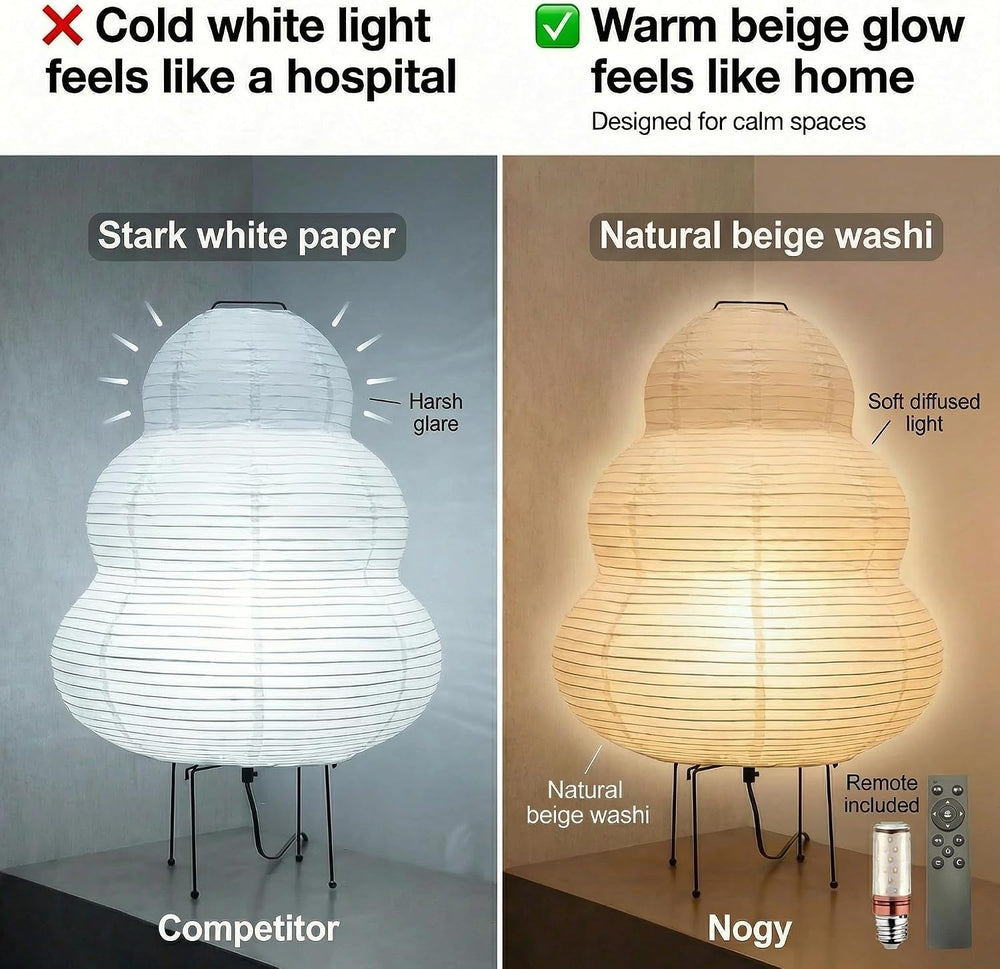 Akari Noguchi Rice Paper Lamp • Japanese Paper Lantern Lamp • Japanese Japand...
