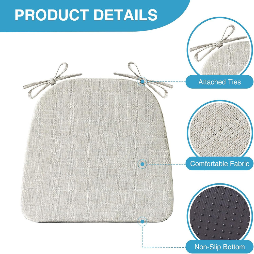 IASEAHK Chair Cushions for Dining Chairs Set of 4, Non Slip Kitchen Chair Pad...