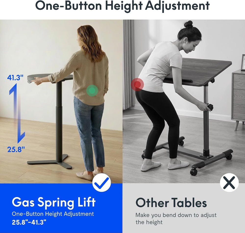 FLEXISPOT Gas Spring Lift Sit-to-Stand Table,20" Round Bar Table