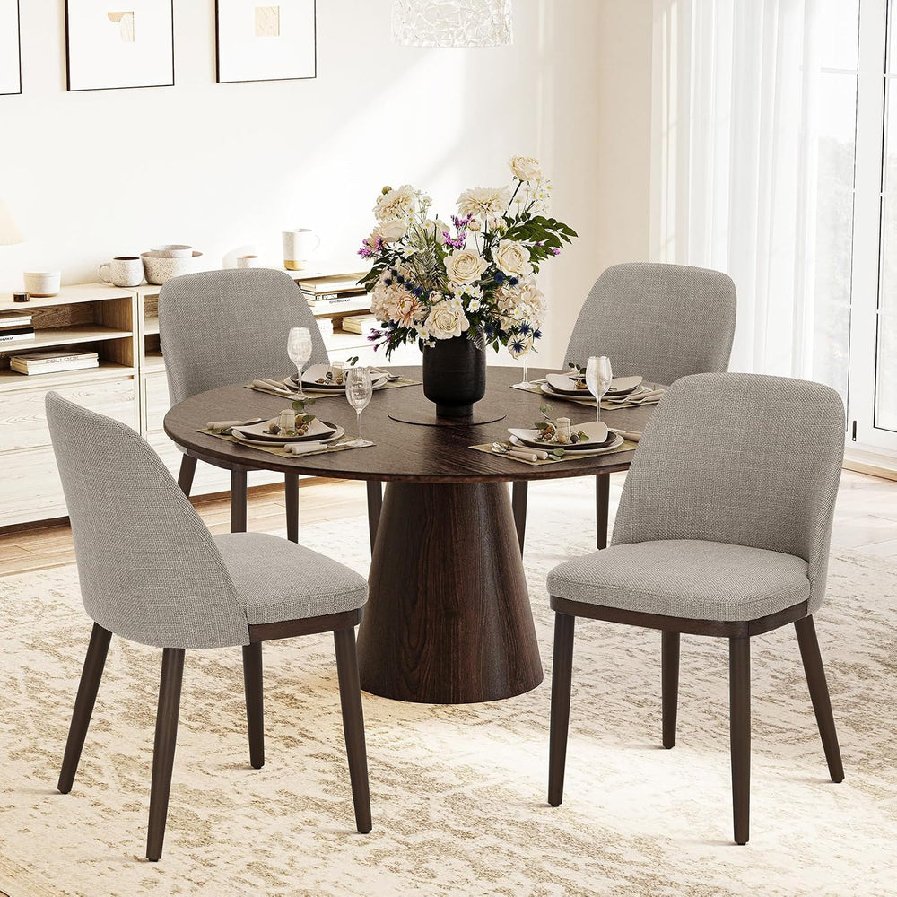 COLAMY Upholstered Dining Chairs Set of 4, Modern Kitchen Chairs with Back, F...