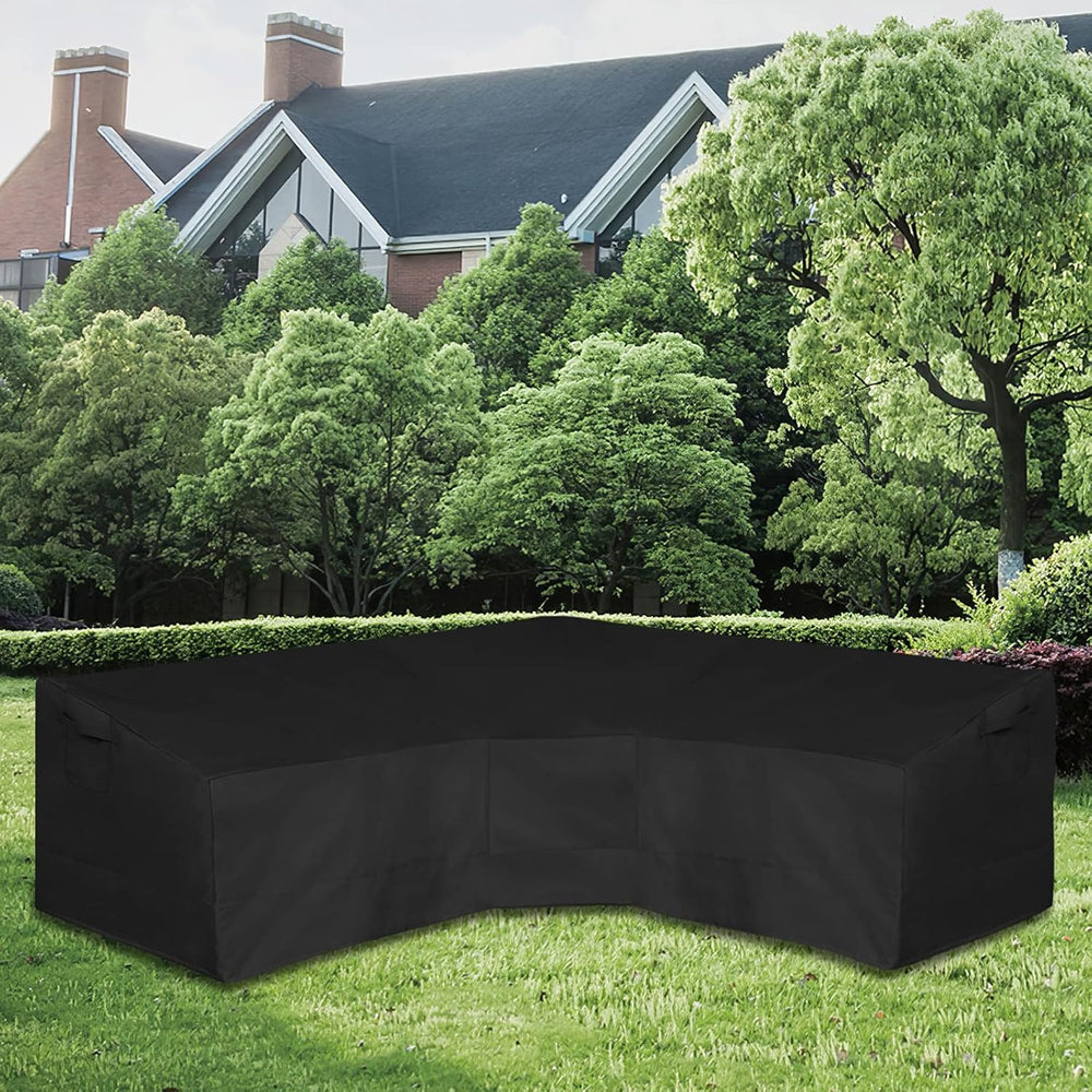 Easy-Going 600D Patio V-Shaped Sectional Sofa Cover 100" L(on Each Side)