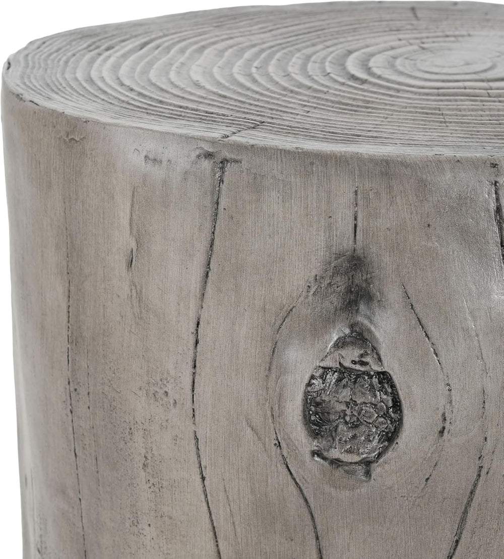 Christopher Knight Home Pawn 17" H MGO Outdoor Side Table with Tree-Stum...