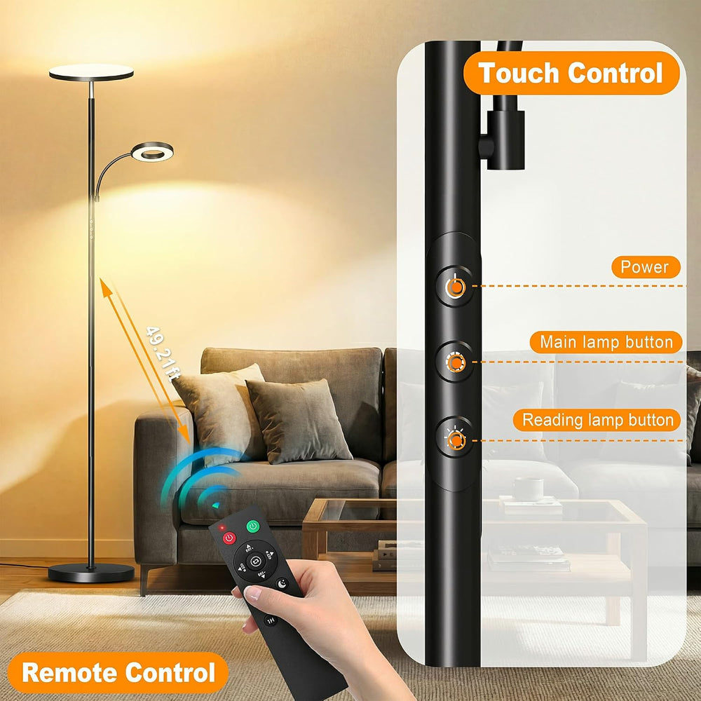 marctronic Floor Lamp, Upgraded 42W 4000LM Super Bright LED Floor Lamp for Li...