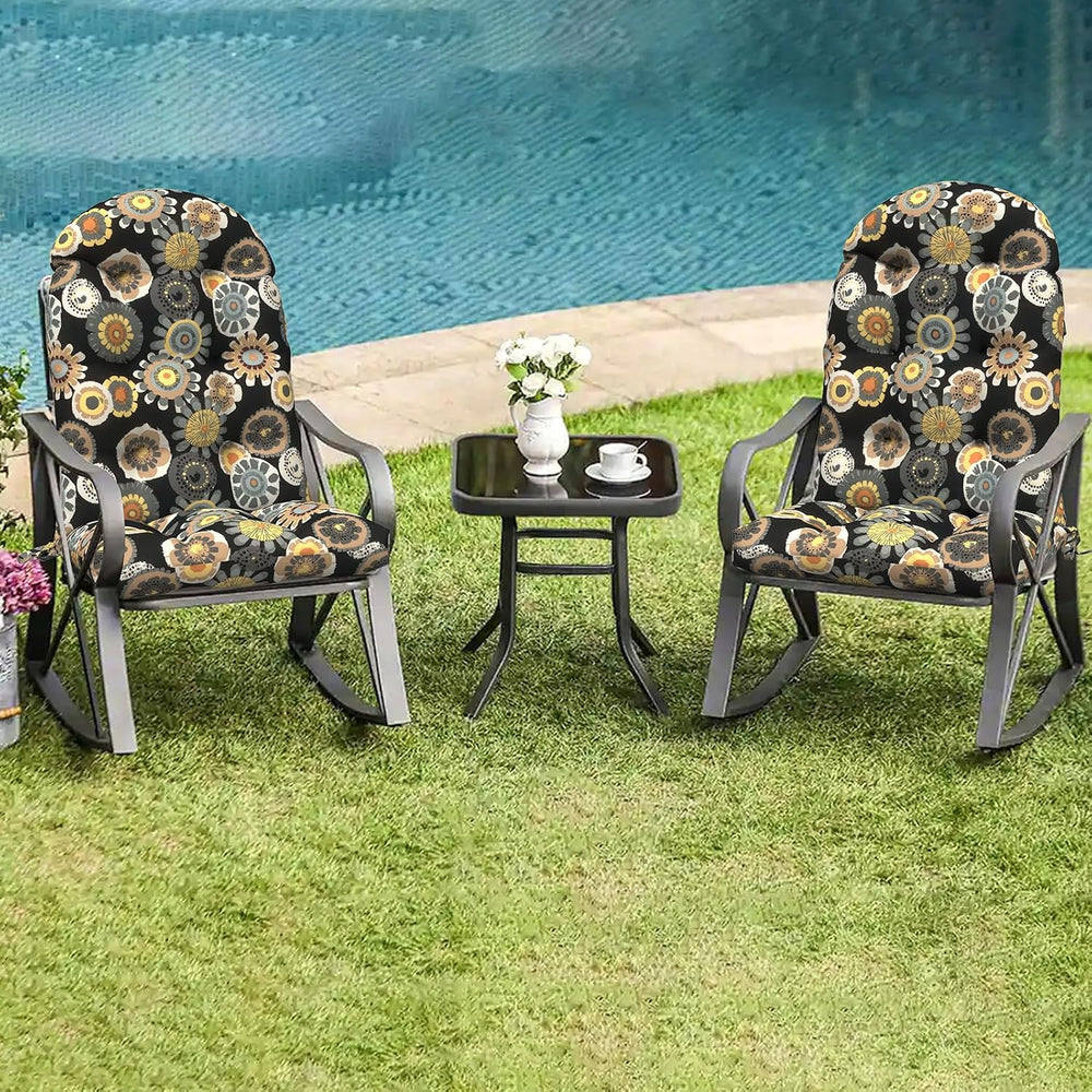LVTXIII 2 Pack Outdoor Adirondack Chair Cushions, 44x19x4 Inch Water Repellen...
