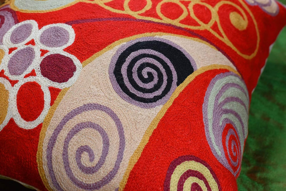 Hilma Al Klint Red Pillow Cover Modern Red Pillowcase Abstract Chair Cushion ...