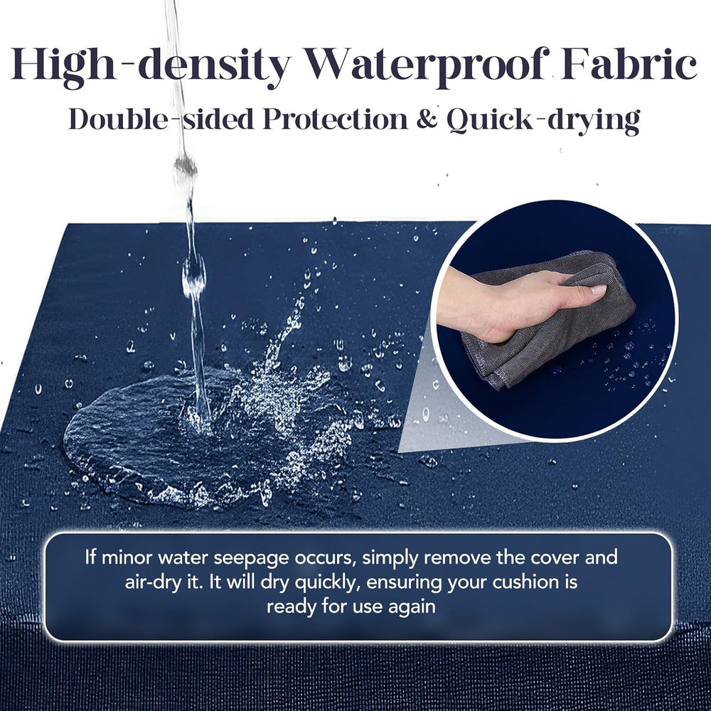 L’AGRATY Outdoor Chair Cushions for Patio Furniture:24" x 24" Deep ...