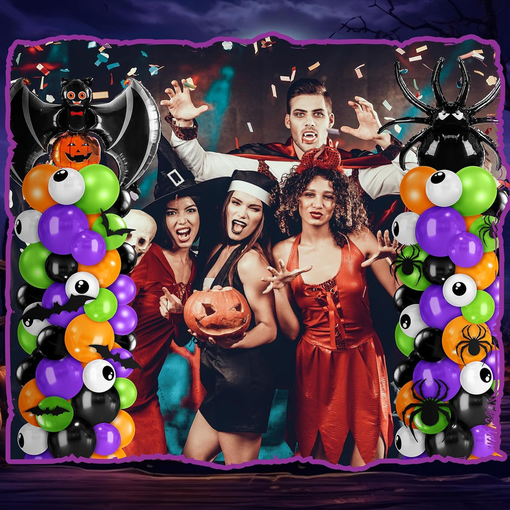 Kasyat 2 Sets Halloween Balloon Column Kit, Bat, Spider