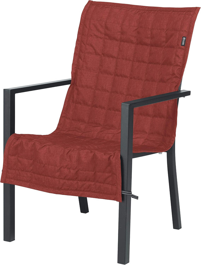 Classic Accessories Montlake Water-Resistant 45 Inch Patio Chair Slipcover, Heather Henna, Patio Furniture Covers