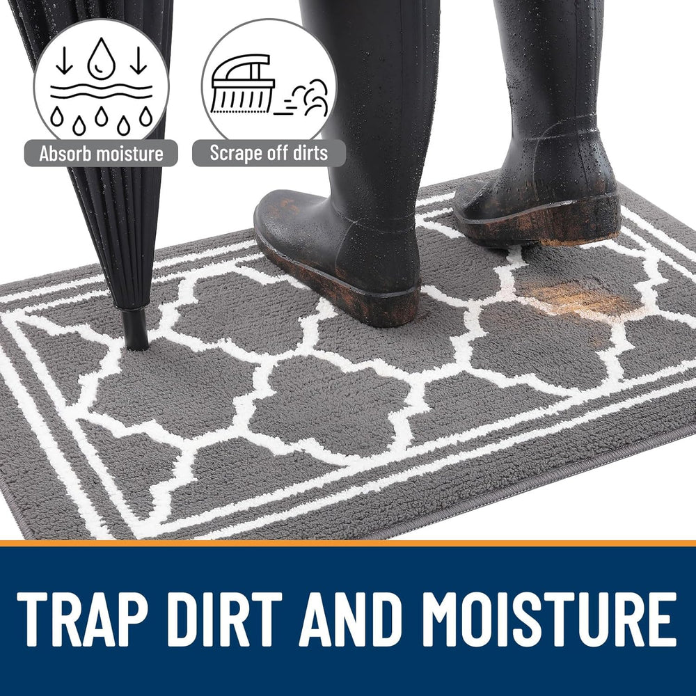 Buganda Indoor Door Mat, Dirt-Resistant and Absorbent Doormat, Anti-Slip, Low...