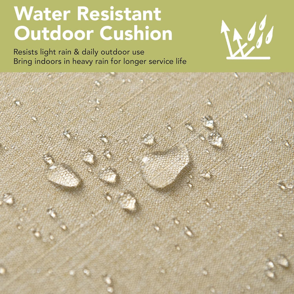 Outdoor Chair Cushions, Fade-Resistant & Water-Resistant, D Shaped Patio ...