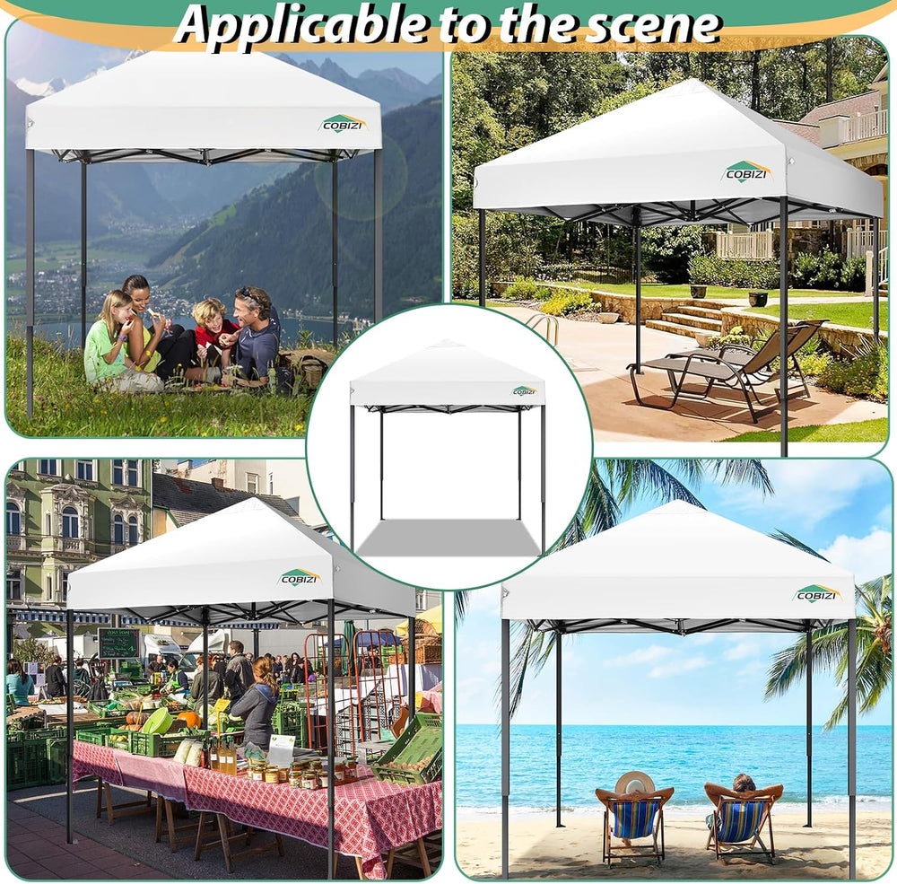COBIZI 6.6x6.6 Heavy Duty Pop up Canopy Tent Commercial Canopy