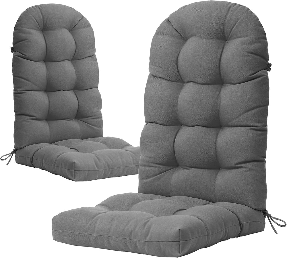 YEFU Adirondack Chair Cushion, 49x20 Rocking Chair Cushions Set of 2, Gray