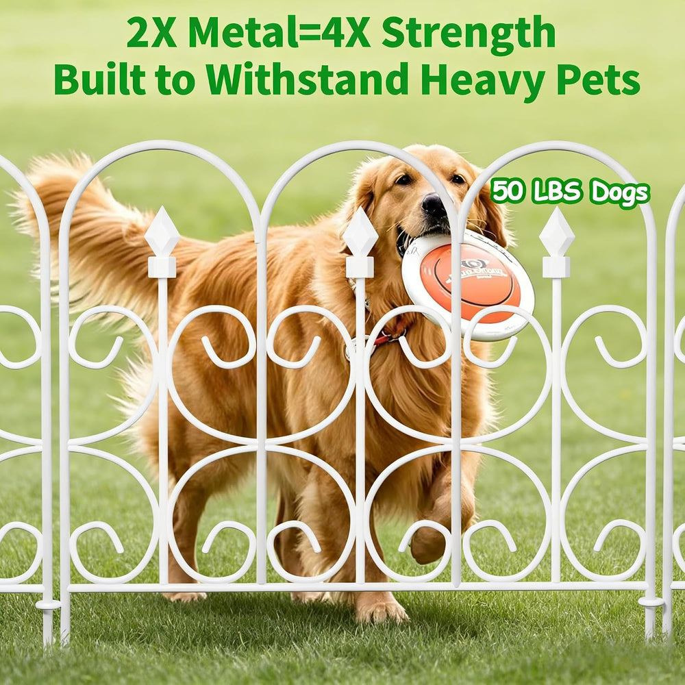 AMAGABELI GARDEN & HOME 5 Panels 32in(H)×10ft(L) Decorative Garden Fences...