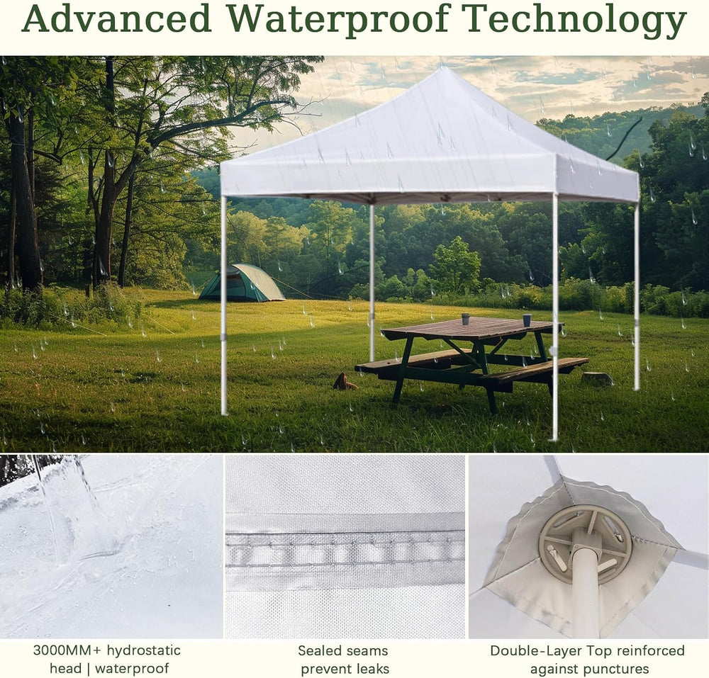 10x10 Canopy Replacement Top Cover for Pop Up Canopy Tent, Industry-Leading 3...