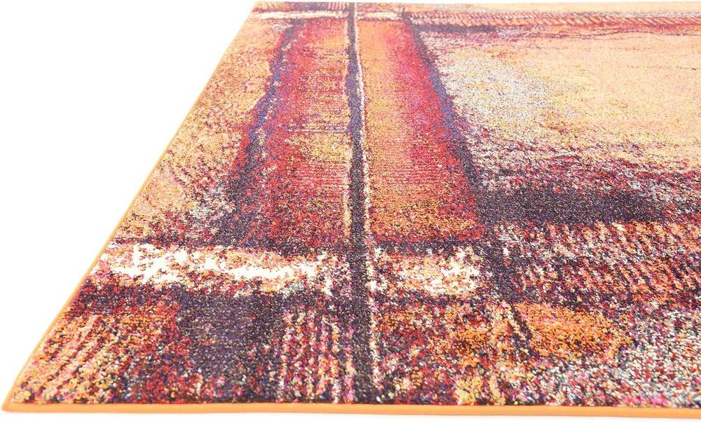 Unique Loom Estrella Collection Rustic, Distressed, Modern, Abstract Area Rug...