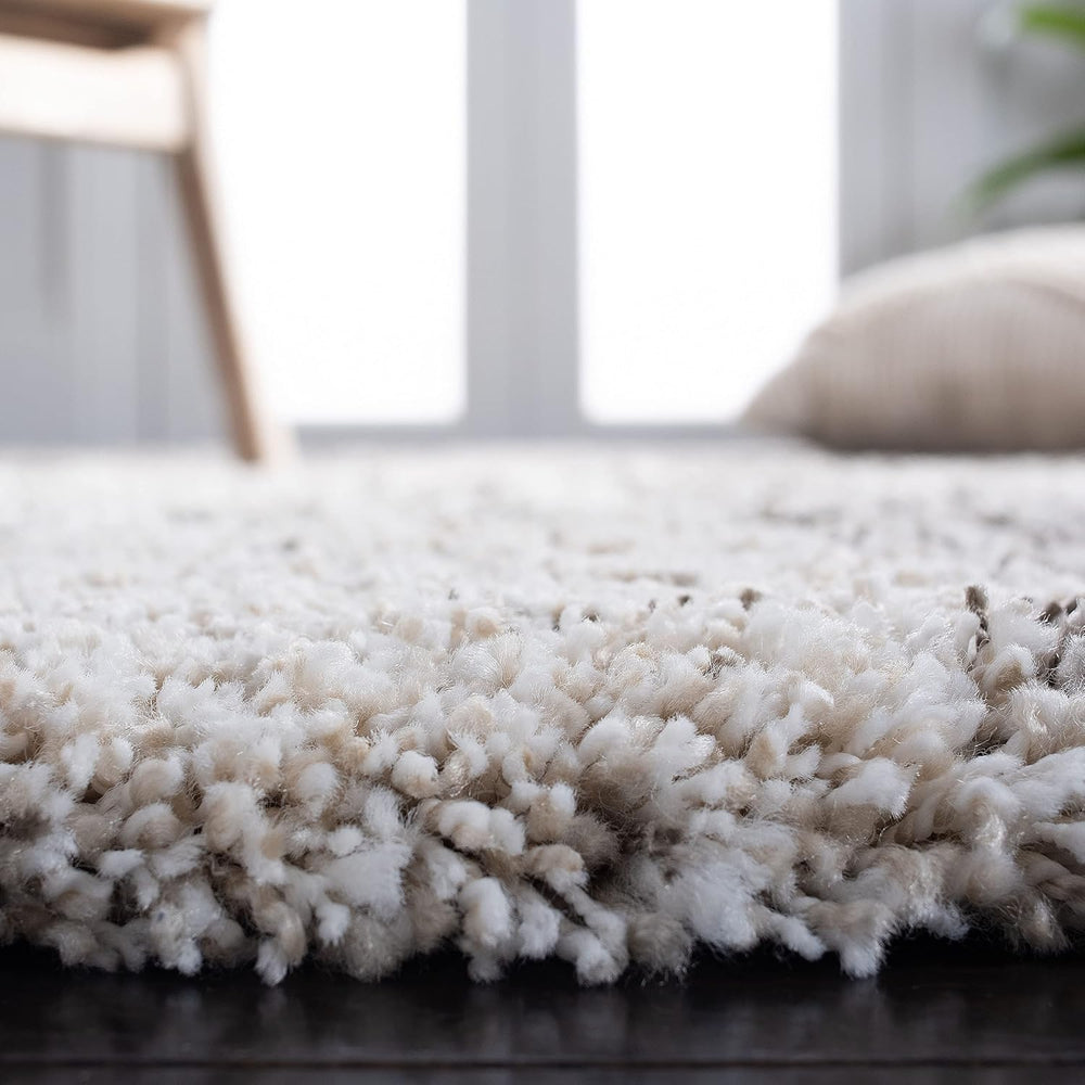 SAFAVIEH Hudson Shag Rug 8x10, Plush Modern Large Ivory & Grey SGH205A