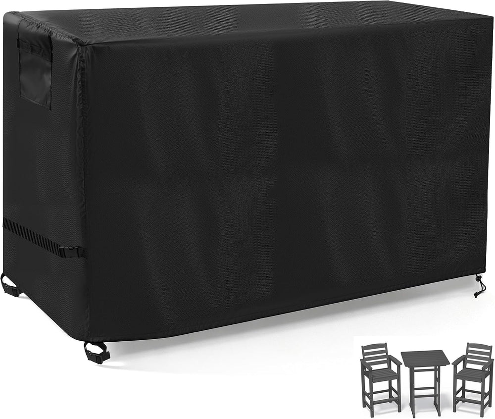 Bar Height Patio Set Cover for Outdoor High Top Bistro Set of 3-Waterproof