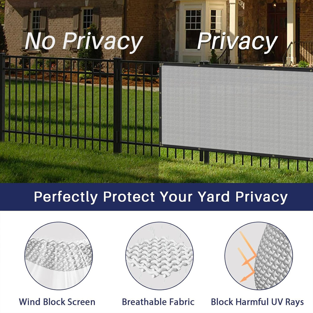 Windscreen4less Privacy Fence Screen 5' x 50' Heavy Duty Windscreen F...