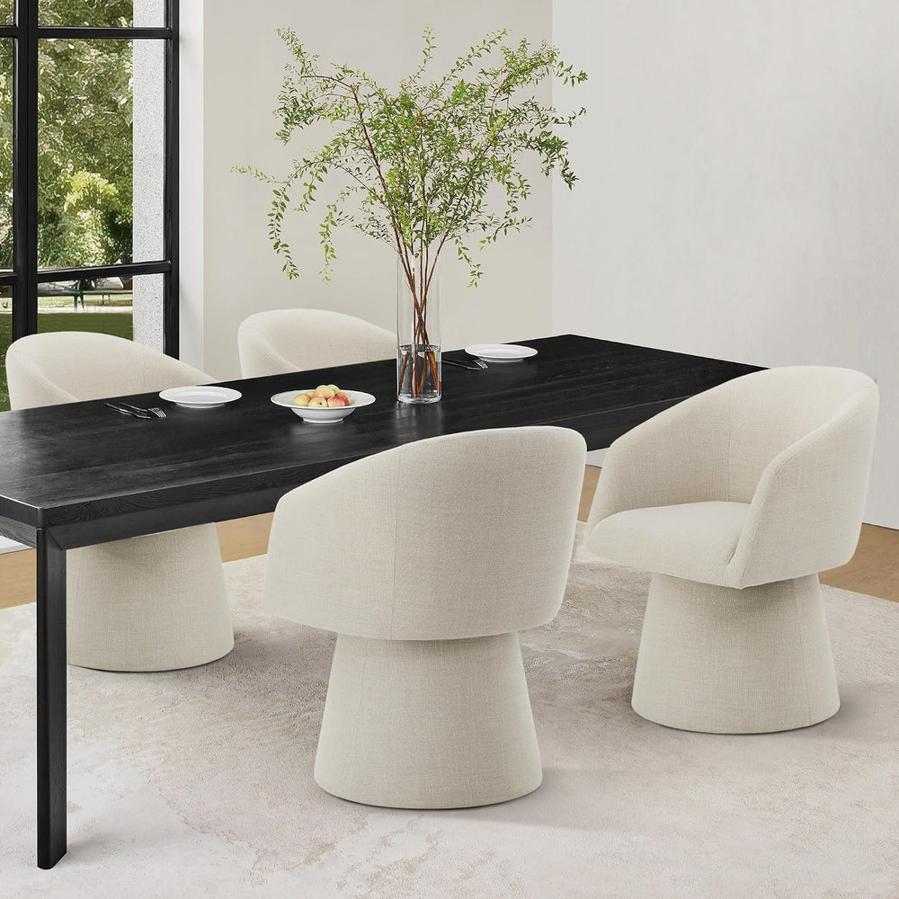 KISLOT Swivel Dining Chairs Modern Accent Armchair Side Deskchair for Diningr...