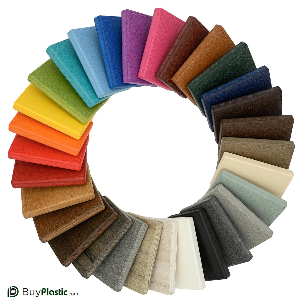 BuyPlastic Tangent Poly Lumber - Weathered Wood, 1x6 (0.75" x 5.5")...