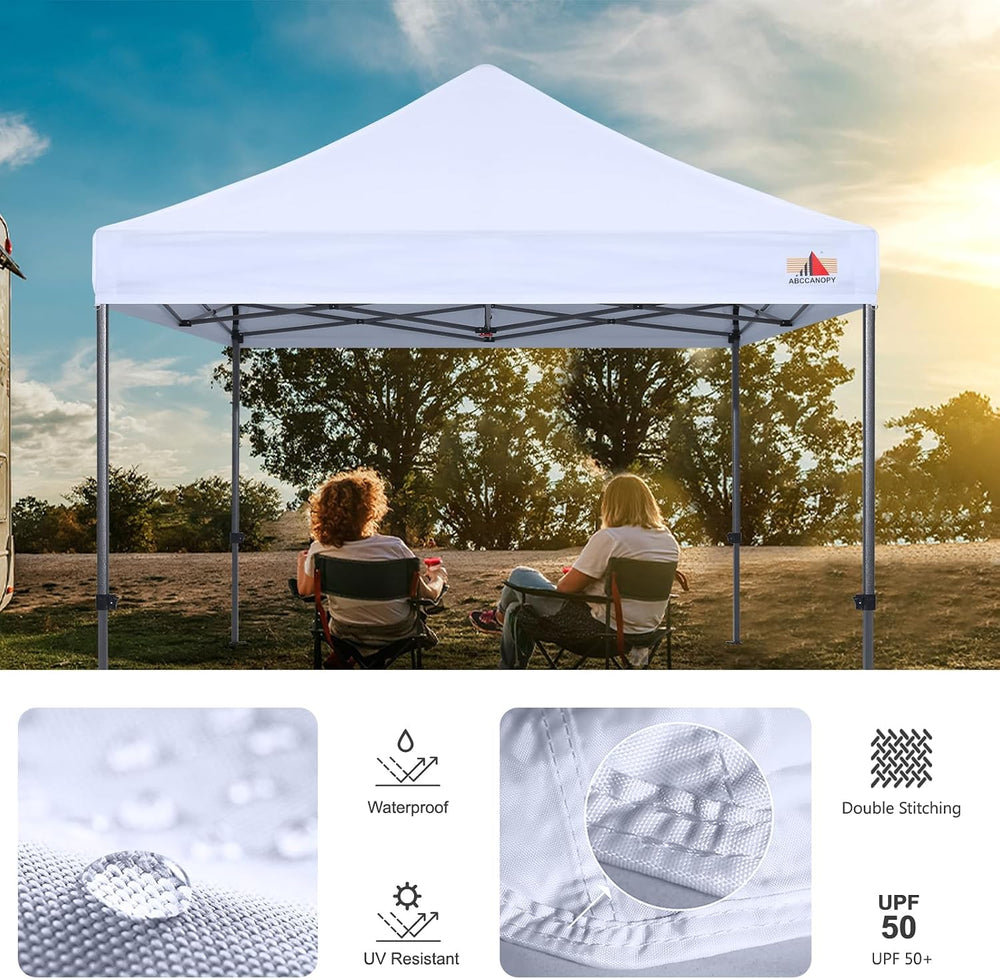 ABCCANOPY Replacement Canopy Top for Pop Up Canopy Tent 10x10 Gray