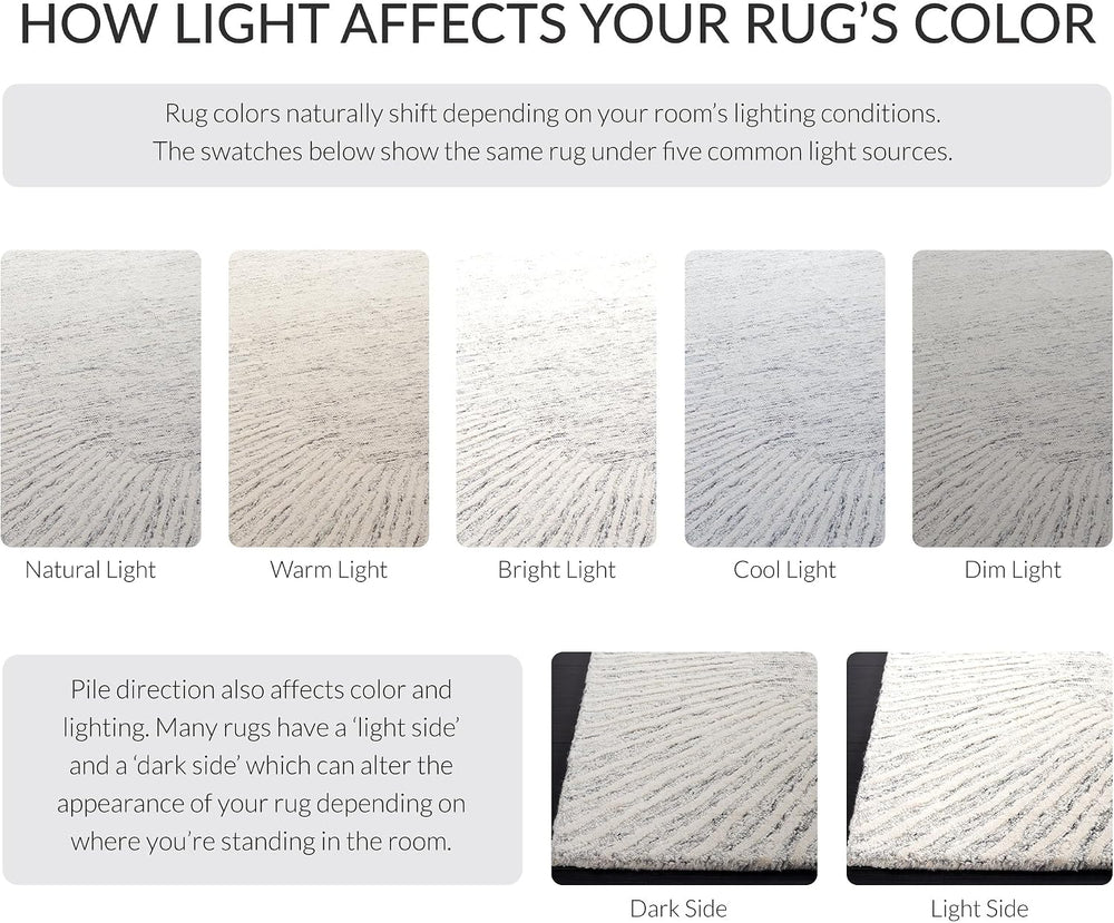 SAFAVIEH Abstract Collection Area Rug - 11' x 15', Grey & Ivory, ...
