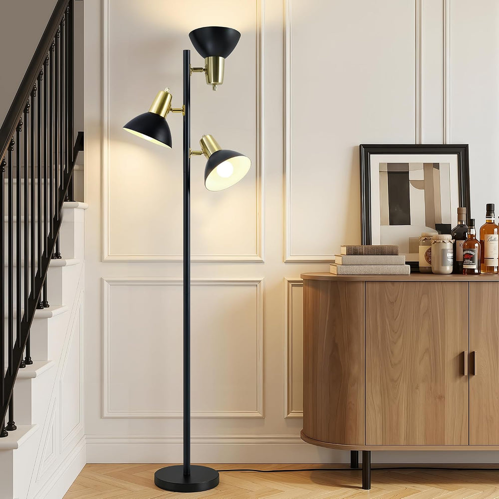 3 Light Floor Lamps for Living Room, 67" Tall Metal Modern Tree Floor Lamp